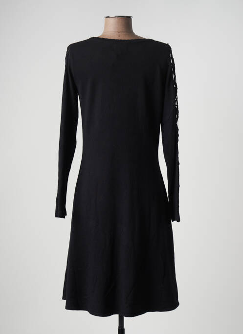Robe mi-longue noir LEO & UGO pour femme