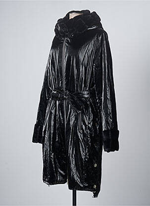 Manteau long noir ELEONORA AMADEI pour femme