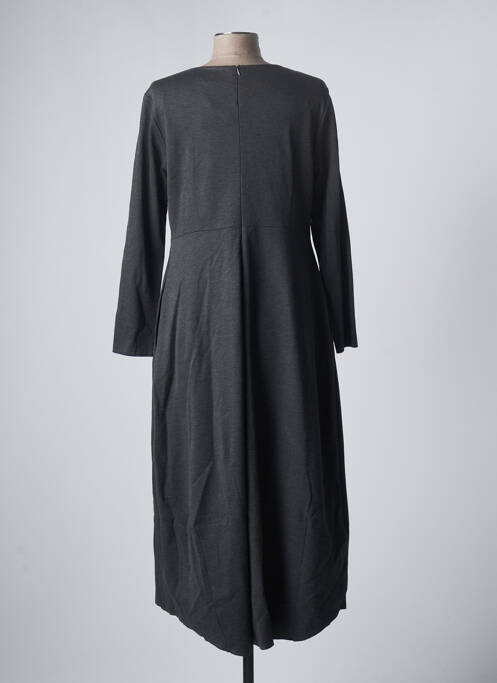 Robe longue manches longues manches longues gris ELEONORA AMADEI femme