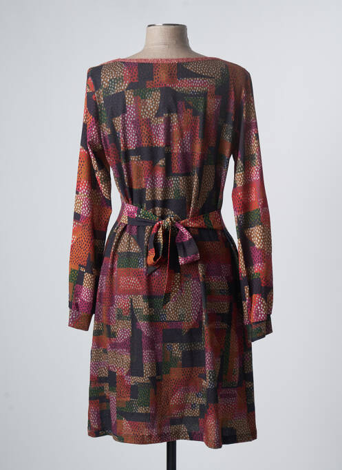 Robe mi-longue orange LO! LES FILLES pour femme