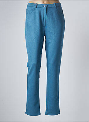 Pantalon slim stretch taille normale bleu GEVANA femme