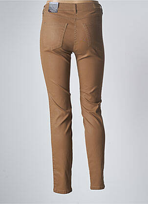 Pantalon slim stretch taille normale marron TONI femme