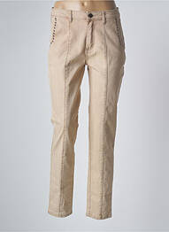 Pantalon slim taille normale taille normale beige FUEGO WOMAN femme