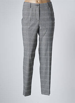 Pantalon droit tissage popeline taille normale gris GARDEUR femme