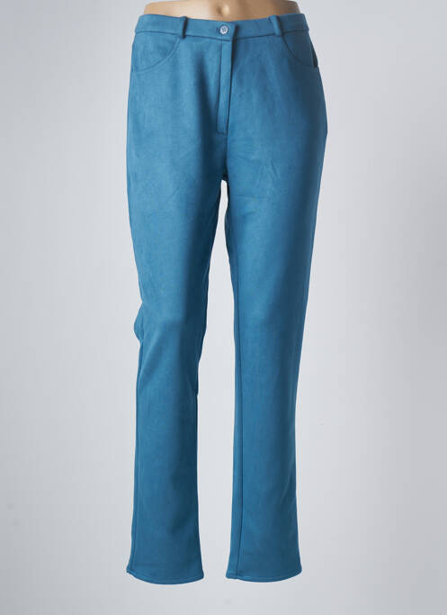 Pantalon slim stretch taille normale bleu GEVANA femme