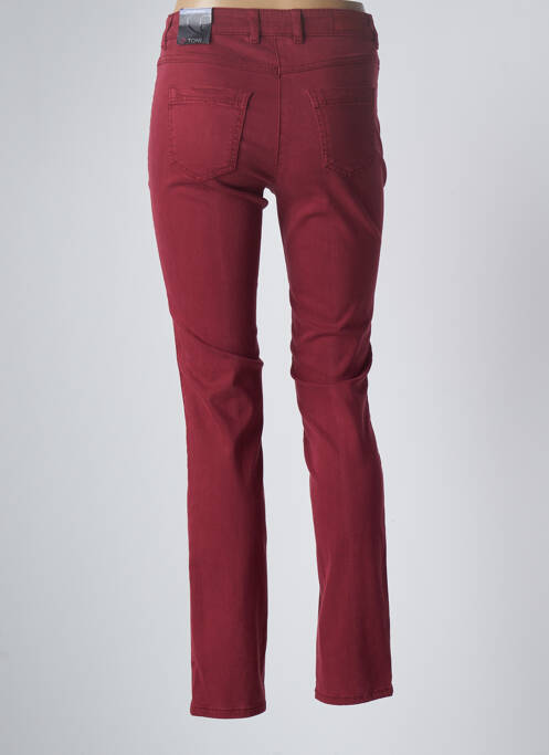 Pantalon slim rouge TONI pour femme