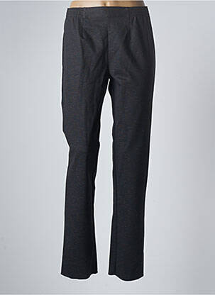 Pantalon droit stretch taille haute noir GEVANA femme