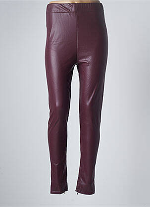 Jegging taille haute taille haute violet LESLIE femme