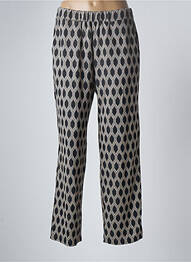 Pantalon droit stretch taille normale noir MARIA BELLENTANI femme