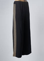 Pantalon large noir ELEONORA AMADEI pour femme seconde vue
