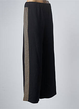Pantalon large noir ELEONORA AMADEI pour femme