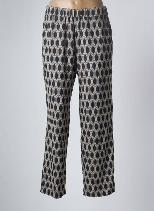 Pantalon droit stretch taille normale noir MARIA BELLENTANI femme
