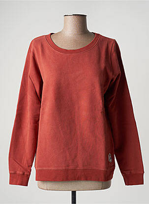 Pull finition bords-côtes manches longues marron FRENCH DISORDER femme