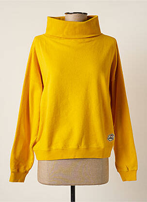 Sweat-shirt stretch manches longues jaune FRENCH DISORDER femme