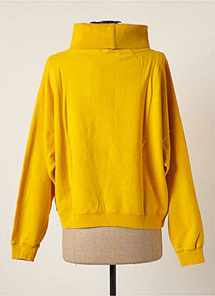 Sweat-shirt stretch manches longues jaune FRENCH DISORDER femme