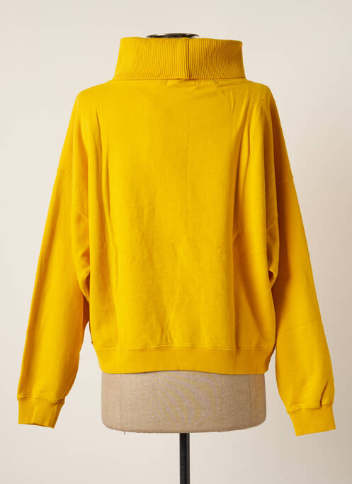 Sweat-shirt stretch manches longues jaune FRENCH DISORDER femme