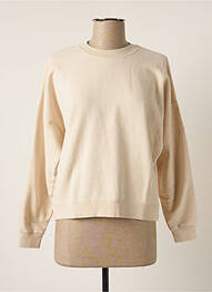 Sweat-shirt stretch manches longues beige FRENCH DISORDER femme