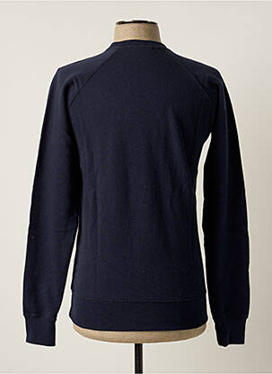 Pull finition bords-côtes manches longues bleu FRENCH DISORDER homme