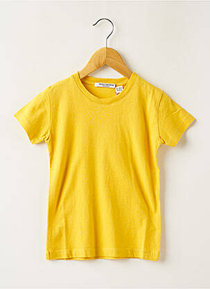 T-shirt stretch manches courtes jaune FRENCH DISORDER enfant