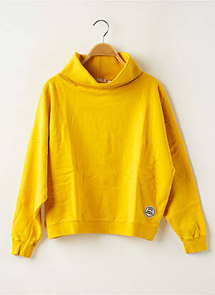 Pull col roulé stretch manches longues jaune FRENCH DISORDER femme