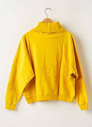 Pull col roulé stretch manches longues jaune FRENCH DISORDER femme