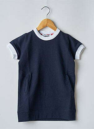 Robe mi-longue manches courtes manches courtes bleu FRENCH DISORDER fille