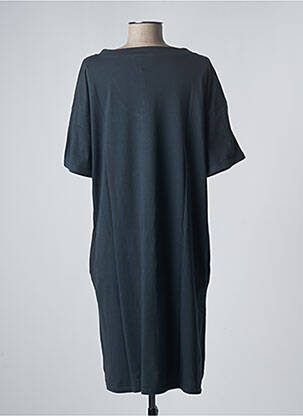 Robe mi-longue manches courtes manches courtes noir SANFASON femme