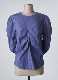 Blouse col rond manches 3/4 violet SANFASON femme