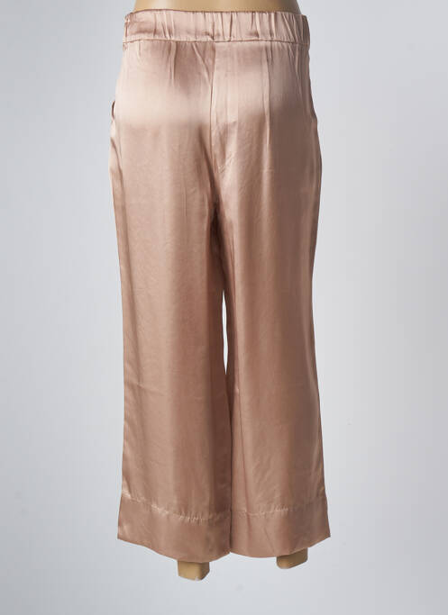 Pantalon large coupe fluide taille normale beige SANFASON femme
