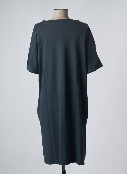 Robe mi-longue manches courtes manches courtes noir SANFASON femme