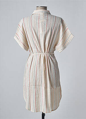 Robe courte manches courtes manches courtes beige VILA femme