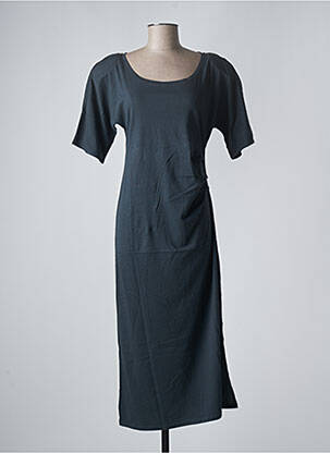 Robe longue manches courtes manches courtes gris SANFASON femme