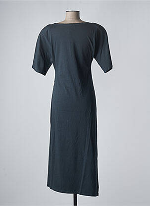 Robe longue manches courtes manches courtes gris SANFASON femme