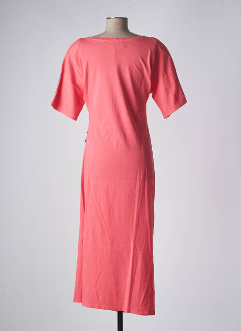 Robe longue rose SANFASON pour femme