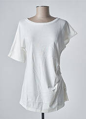 T-shirt blanc SANFASON pour femme seconde vue