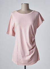 T-shirt rose SANFASON pour femme seconde vue