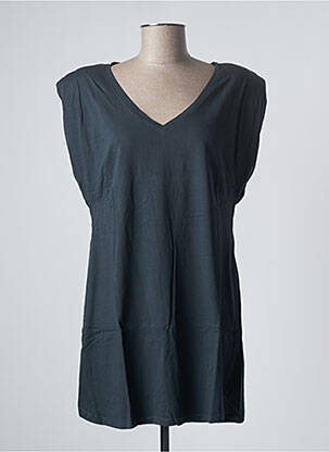Tunique manches courtes coupe cintrée gris SANFASON femme