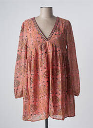 Tunique manches longues imprimé fantaisie orange VILA femme