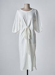 Robe longue blanc SANFASON pour femme seconde vue