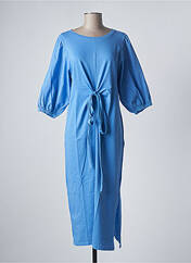 Robe longue bleu SANFASON pour femme seconde vue