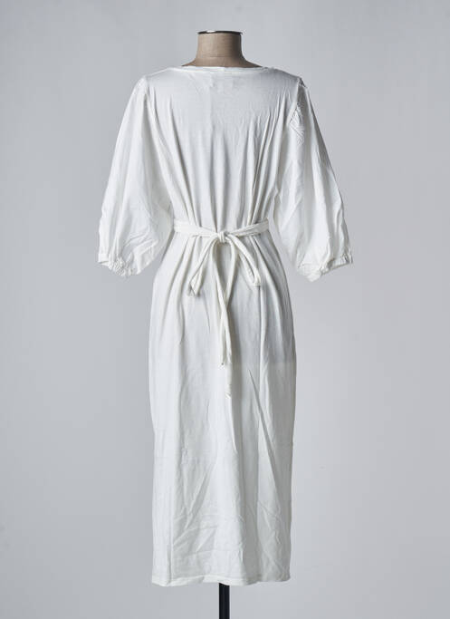 Robe longue blanc SANFASON pour femme