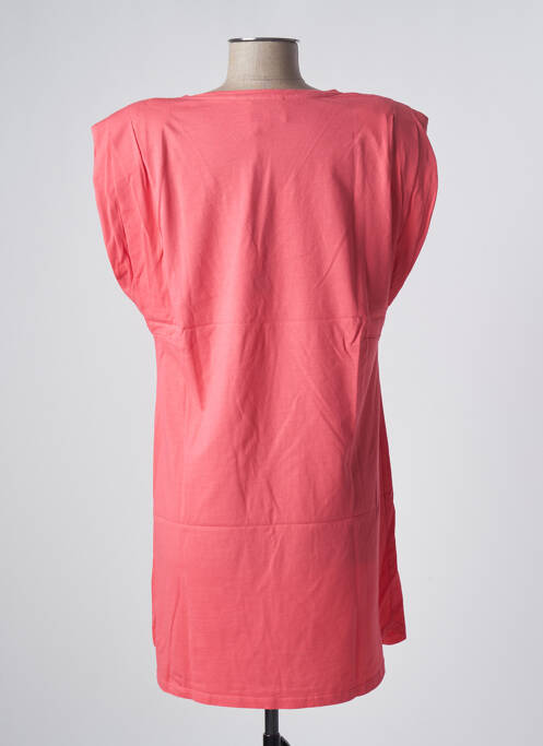 Tunique manches courtes rose SANFASON pour femme