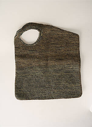 Sac poignée 2 anses de portée forme rectangulaire vert L'ATELIER DU CROCHET femme