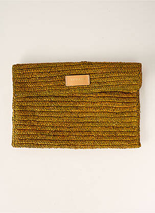 Pochette doublure jaune ESTELLON femme