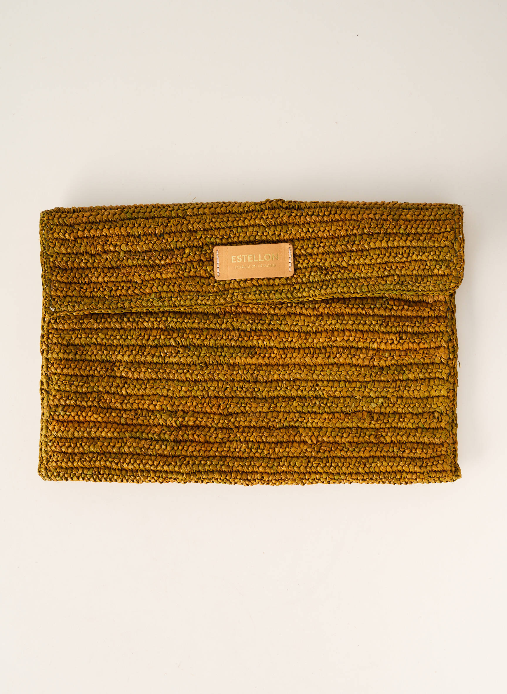 Pochette doublure jaune ESTELLON femme