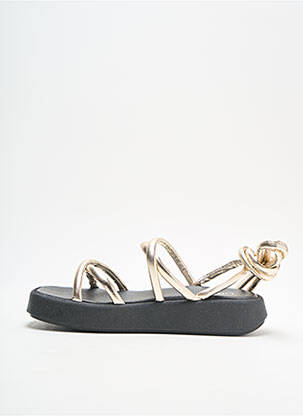 Sandales/nu pieds talon compensé talon de 4 à 6cm beige URBAN femme