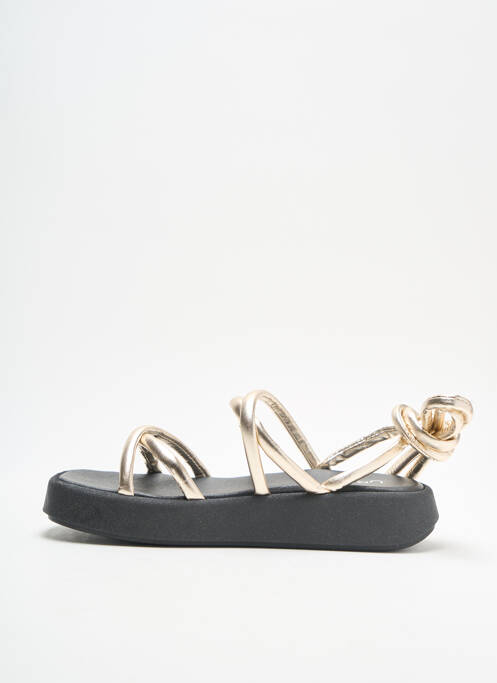 Sandales/nu pieds talon compensé talon de 4 à 6cm beige URBAN femme