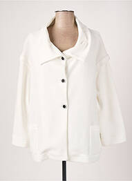 Veste casual coupe droite blanc FRANCK ANNA femme