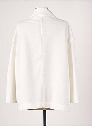Veste casual coupe droite blanc FRANCK ANNA femme
