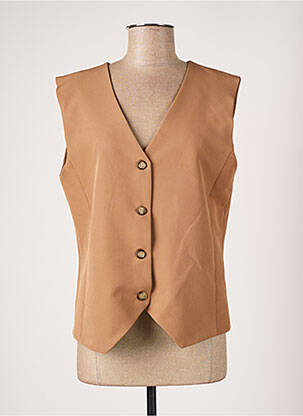 Gilet sans manche doublure marron LES ACOLYTES femme